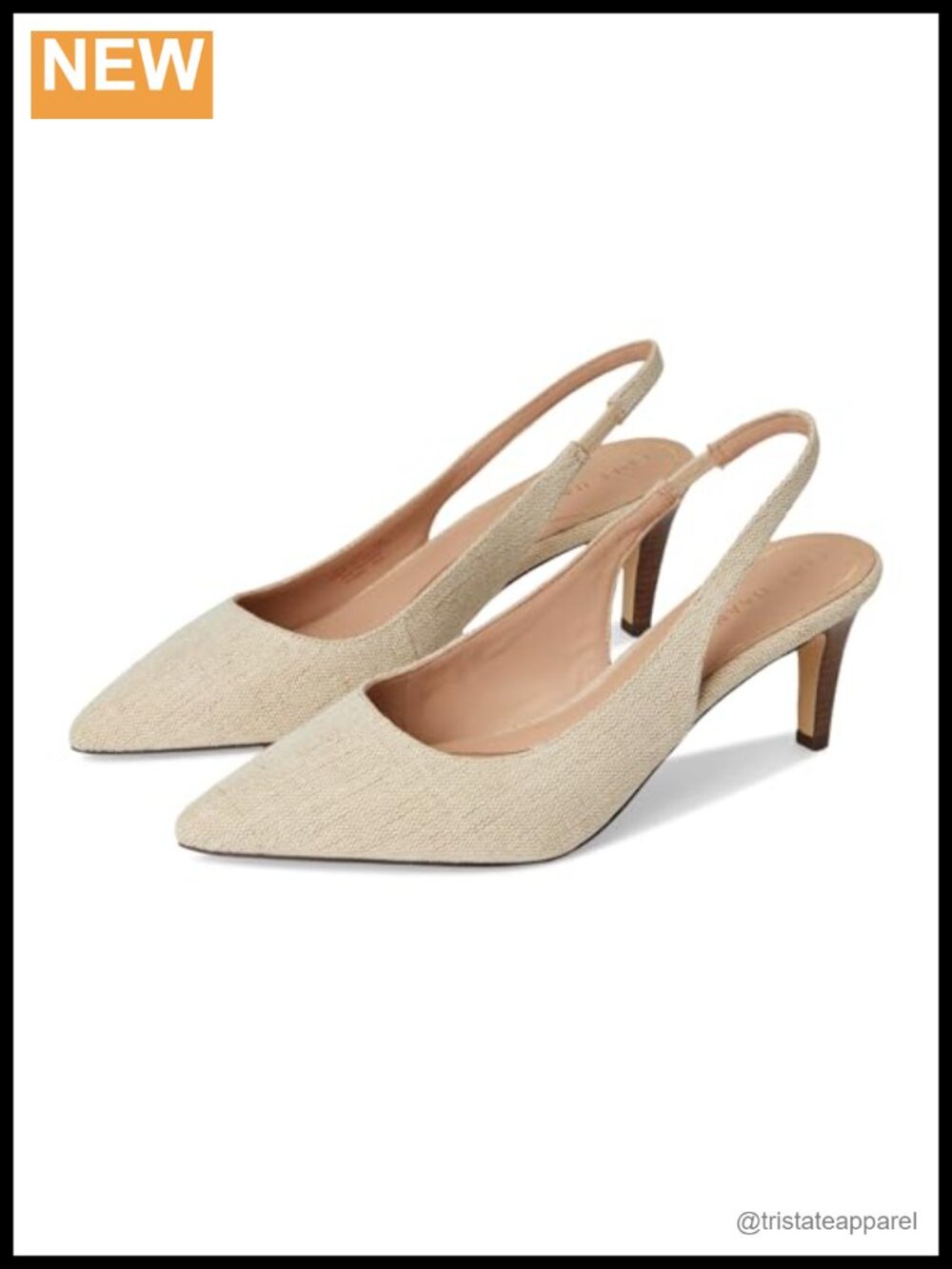 Cole Haan Womens Vandam Slingback Pump 65mm Leather High Heel